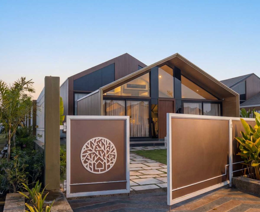 2 BHK villa exterior at Beverly Hills